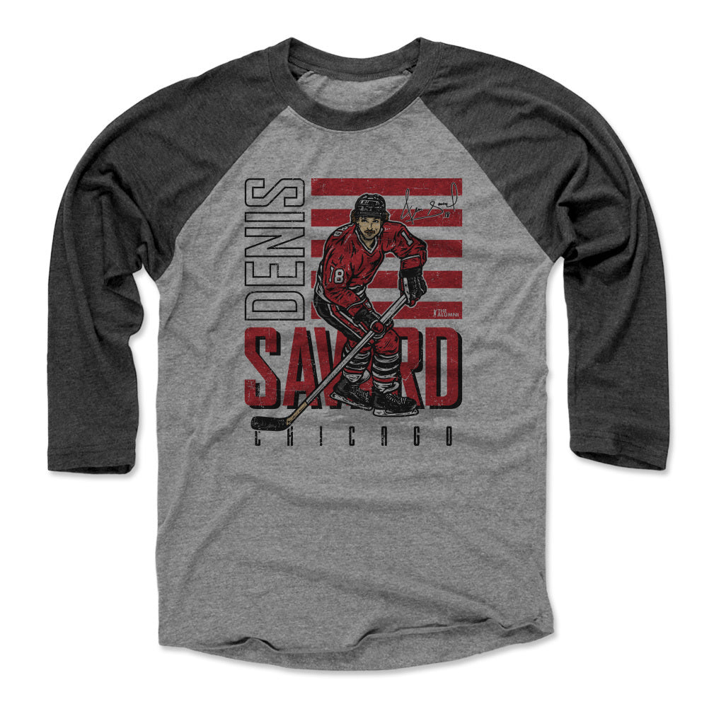 Denis Savard Men's Baseball T-Shirt | 500 LEVEL