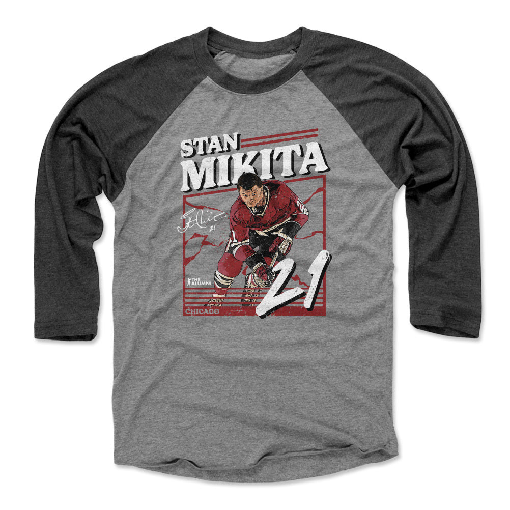 Stan Mikita Men's Baseball T-Shirt | 500 LEVEL
