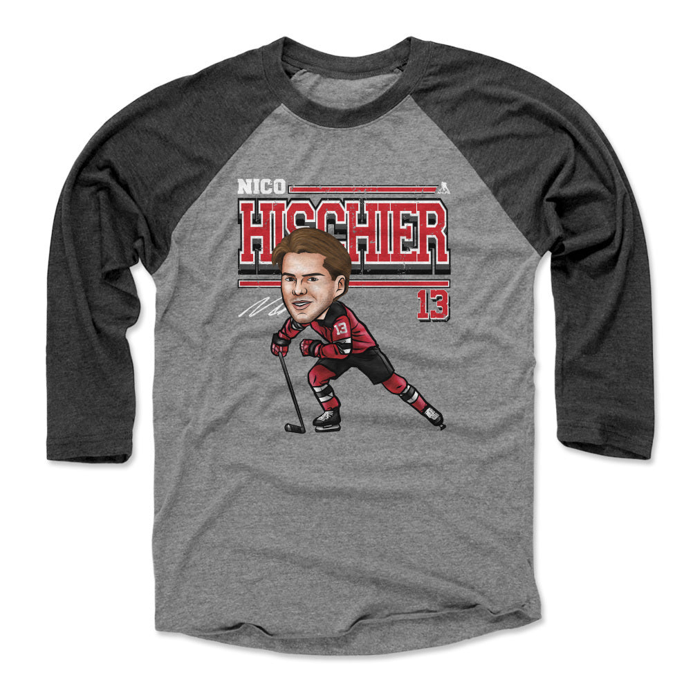 Nico Hischier Men's Baseball T-Shirt | 500 LEVEL