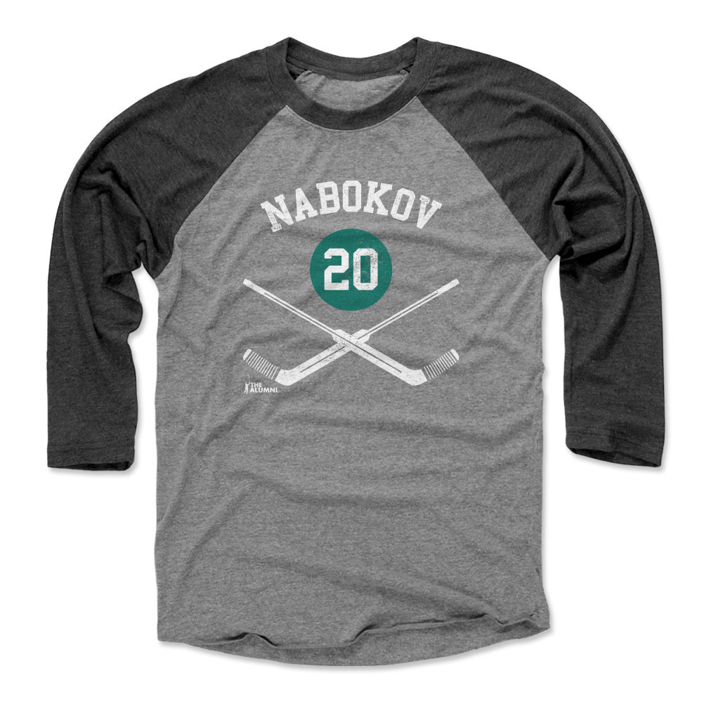 Evgeni Nabokov Men's Baseball T-Shirt | 500 LEVEL