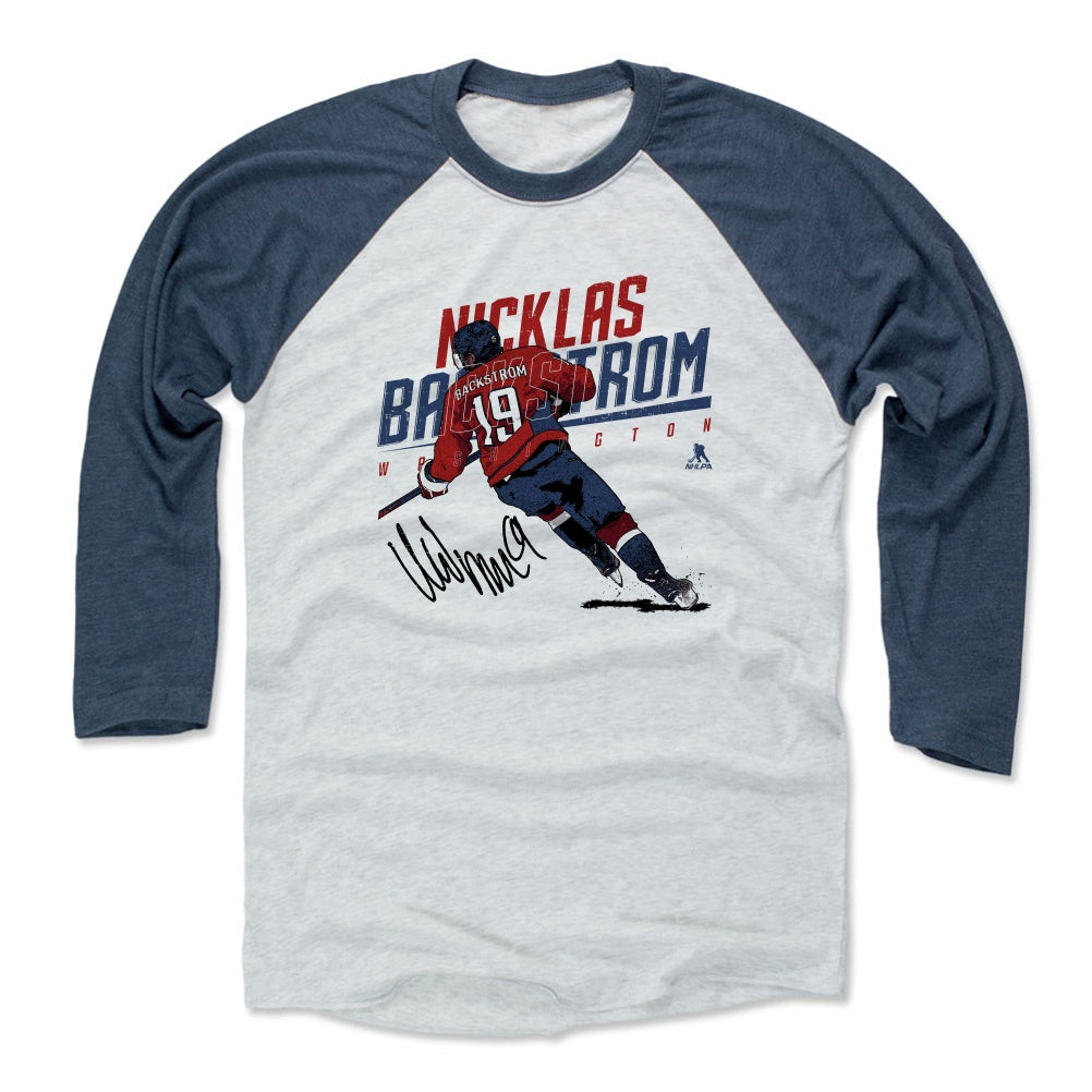 Nicklas Backstrom Men's Baseball T-Shirt | 500 LEVEL