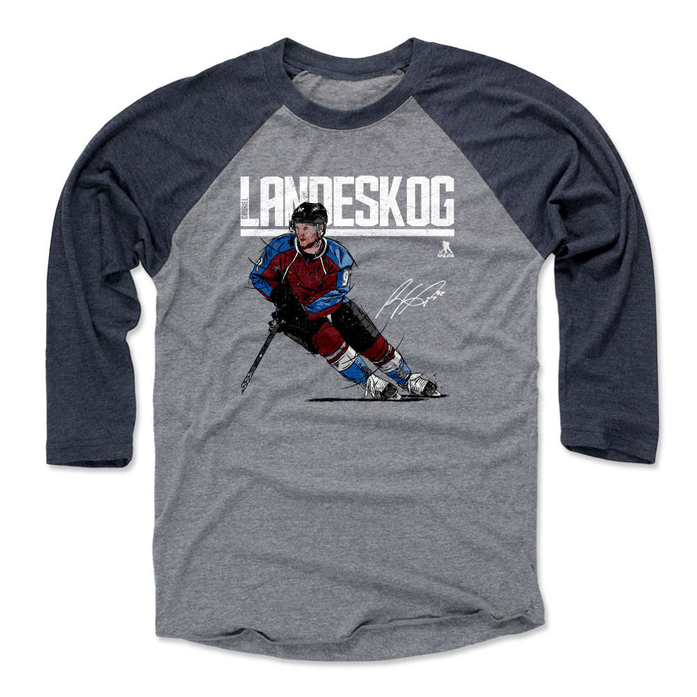 Gabriel Landeskog Men's Baseball T-Shirt | 500 LEVEL