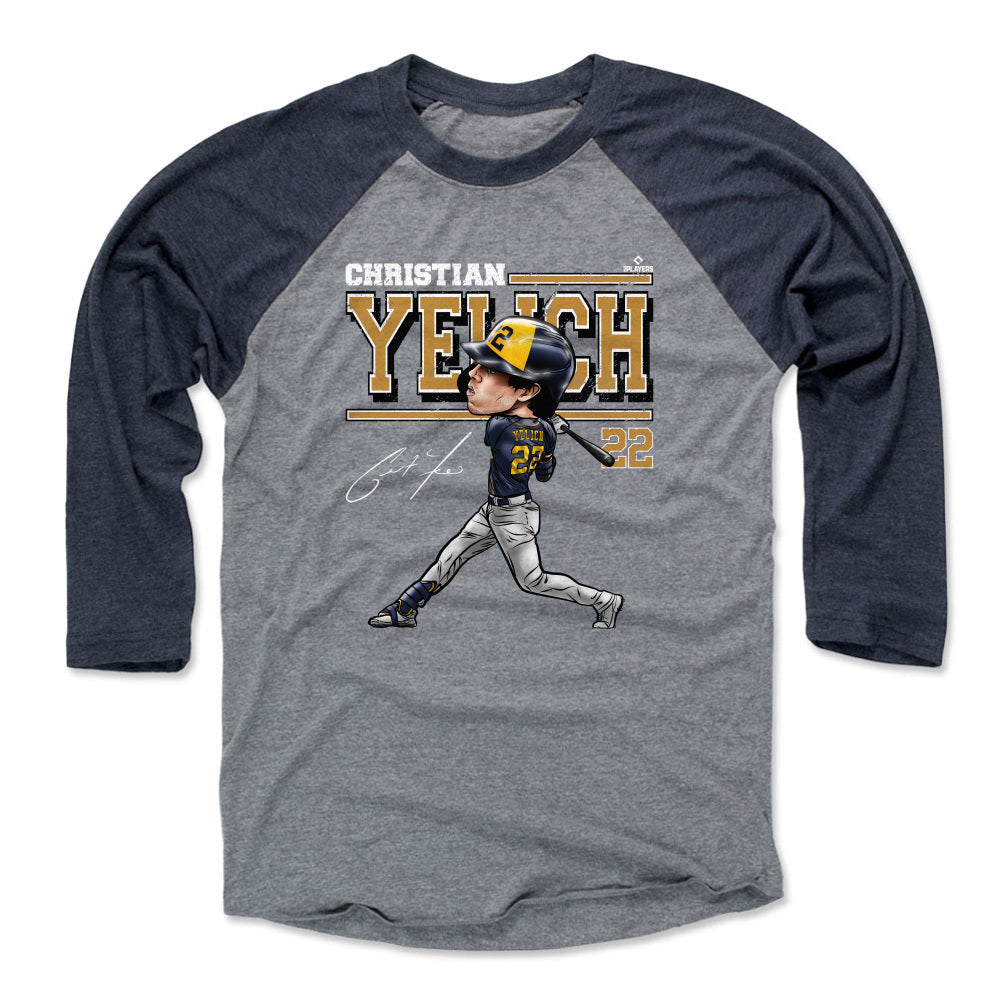 Christian Yelich Men's Baseball T-Shirt | 500 LEVEL