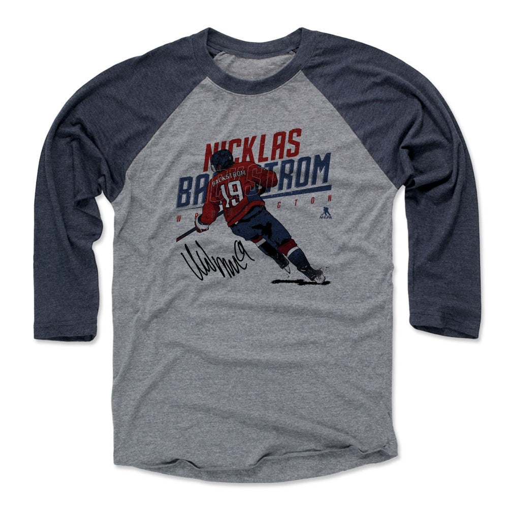 Nicklas Backstrom Men's Baseball T-Shirt | 500 LEVEL