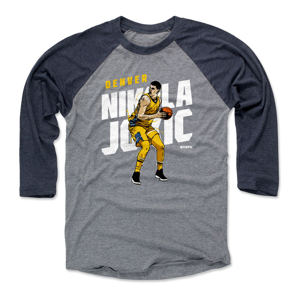 Nikola Jokic Men's Baseball T-Shirt | 500 LEVEL
