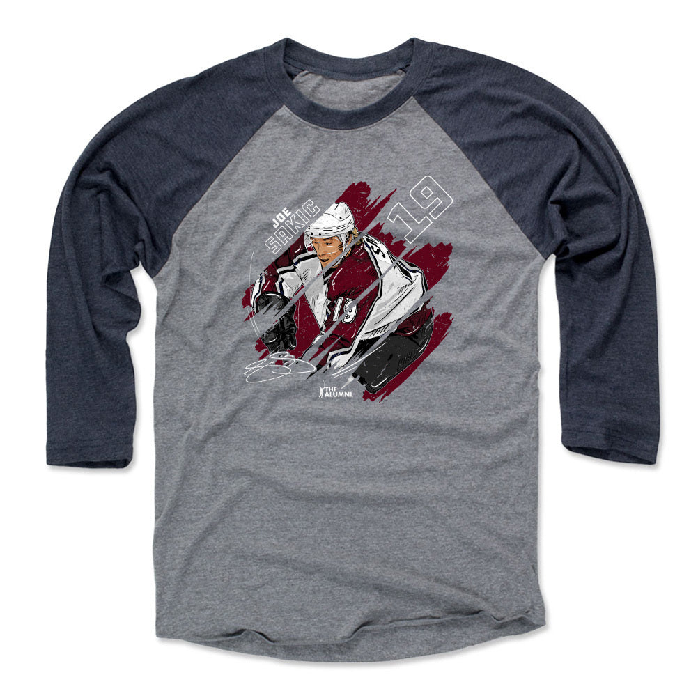 Joe Sakic Men's Baseball T-Shirt | 500 LEVEL