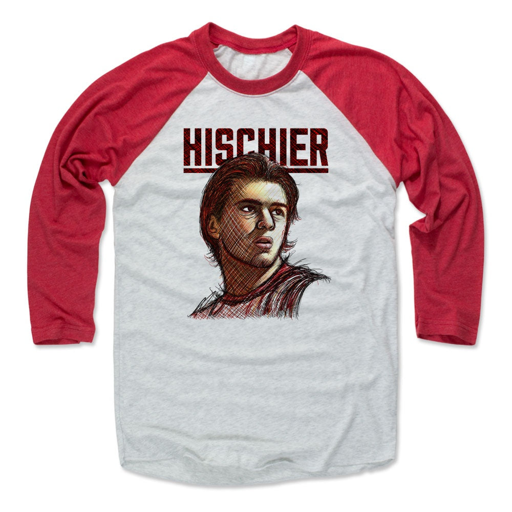 Nico Hischier Men's Baseball T-Shirt | 500 LEVEL