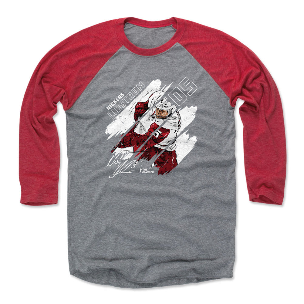 Nicklas Lidstrom Men's Baseball T-Shirt | 500 LEVEL