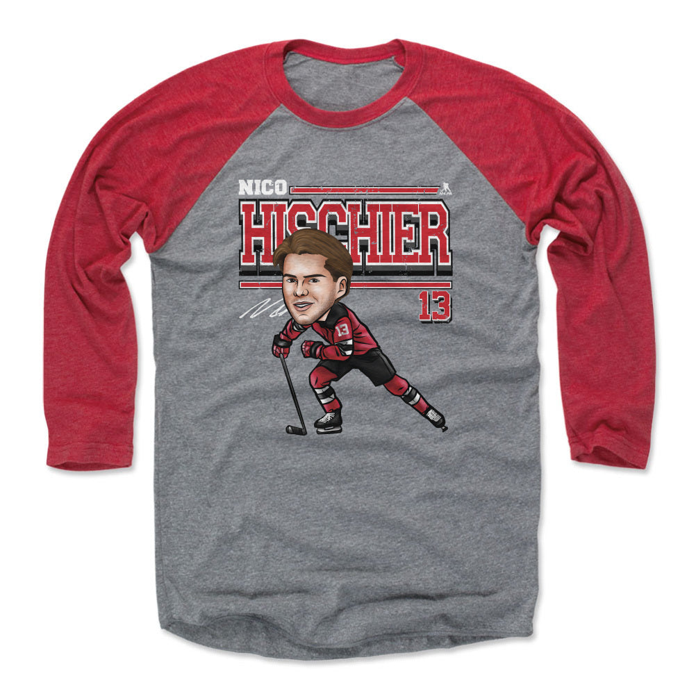 Nico Hischier Men's Baseball T-Shirt | 500 LEVEL
