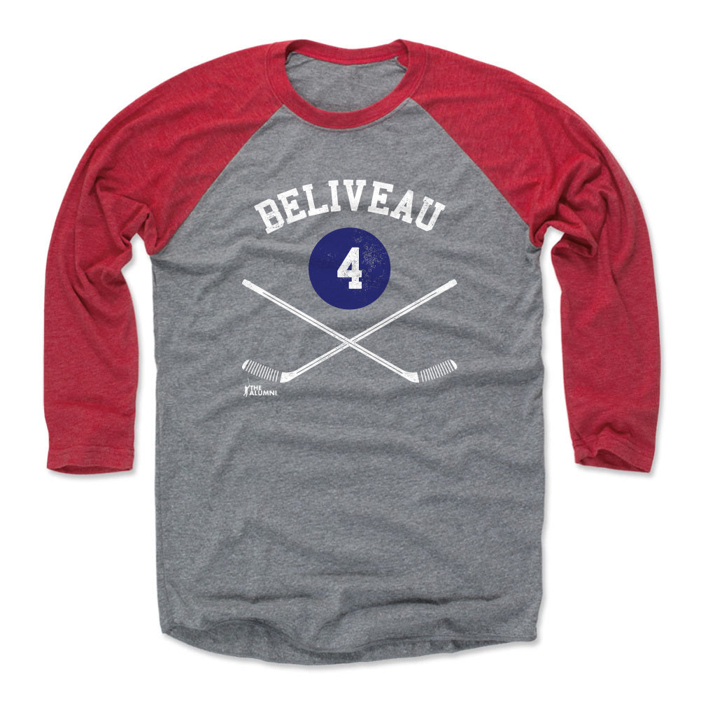 Jean Beliveau Men's Baseball T-Shirt | 500 LEVEL