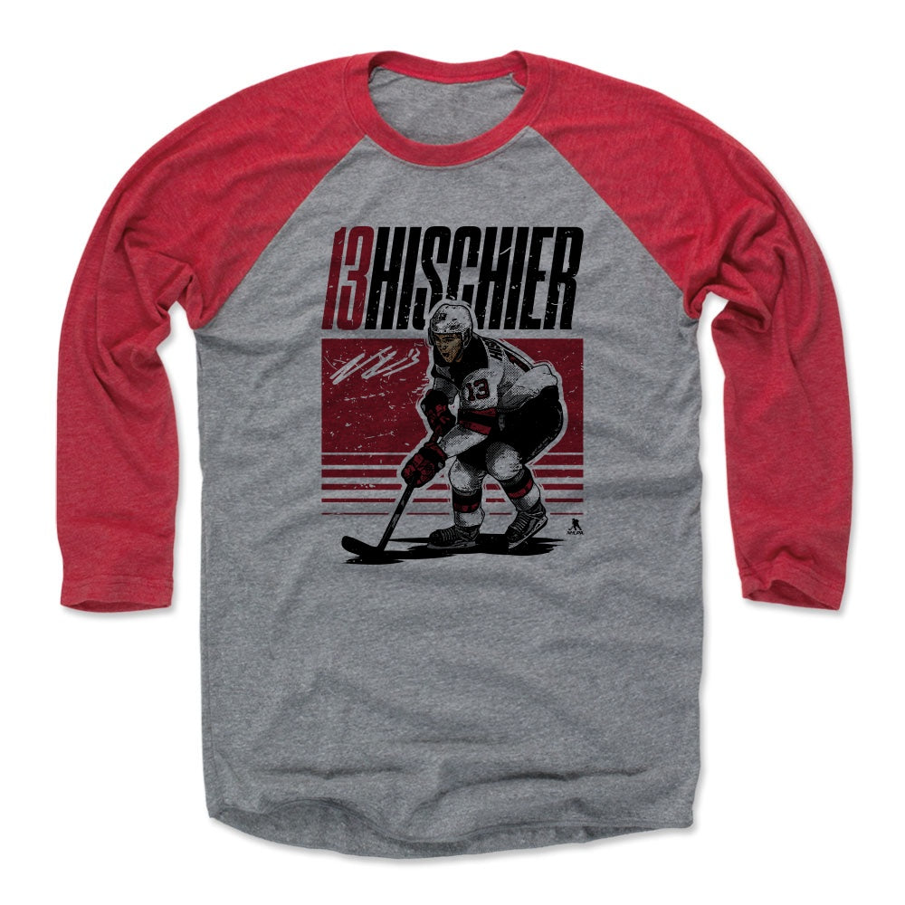 Nico Hischier Men's Baseball T-Shirt | 500 LEVEL