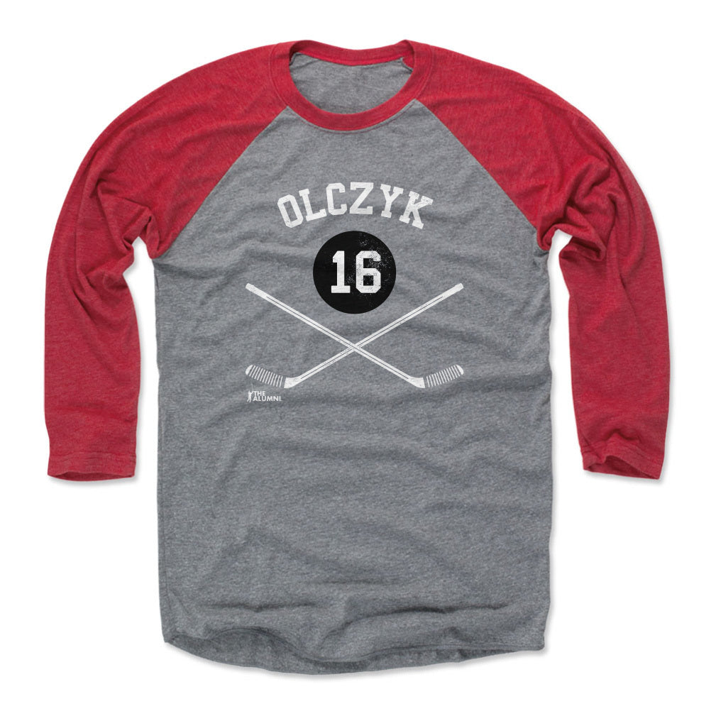 Eddie Olczyk Men's Baseball T-Shirt | 500 LEVEL
