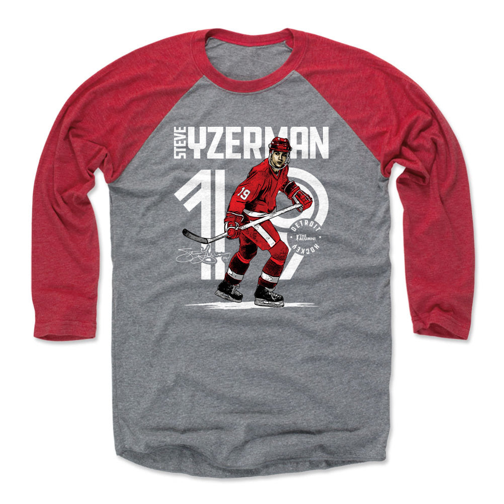Steve Yzerman Men's Baseball T-Shirt | 500 LEVEL