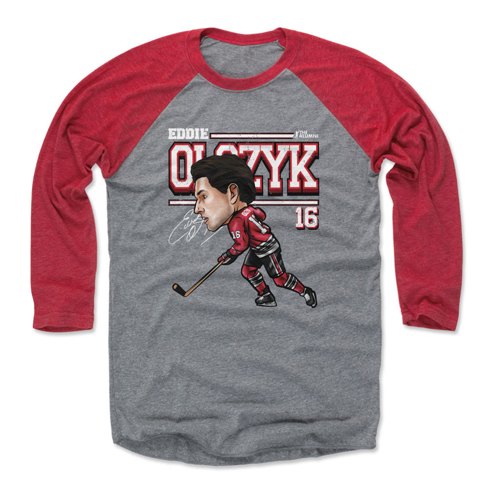 Eddie Olczyk Men's Baseball T-Shirt | 500 LEVEL