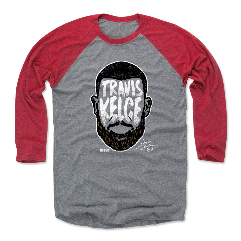 Travis Kelce Men's Baseball T-Shirt | 500 LEVEL