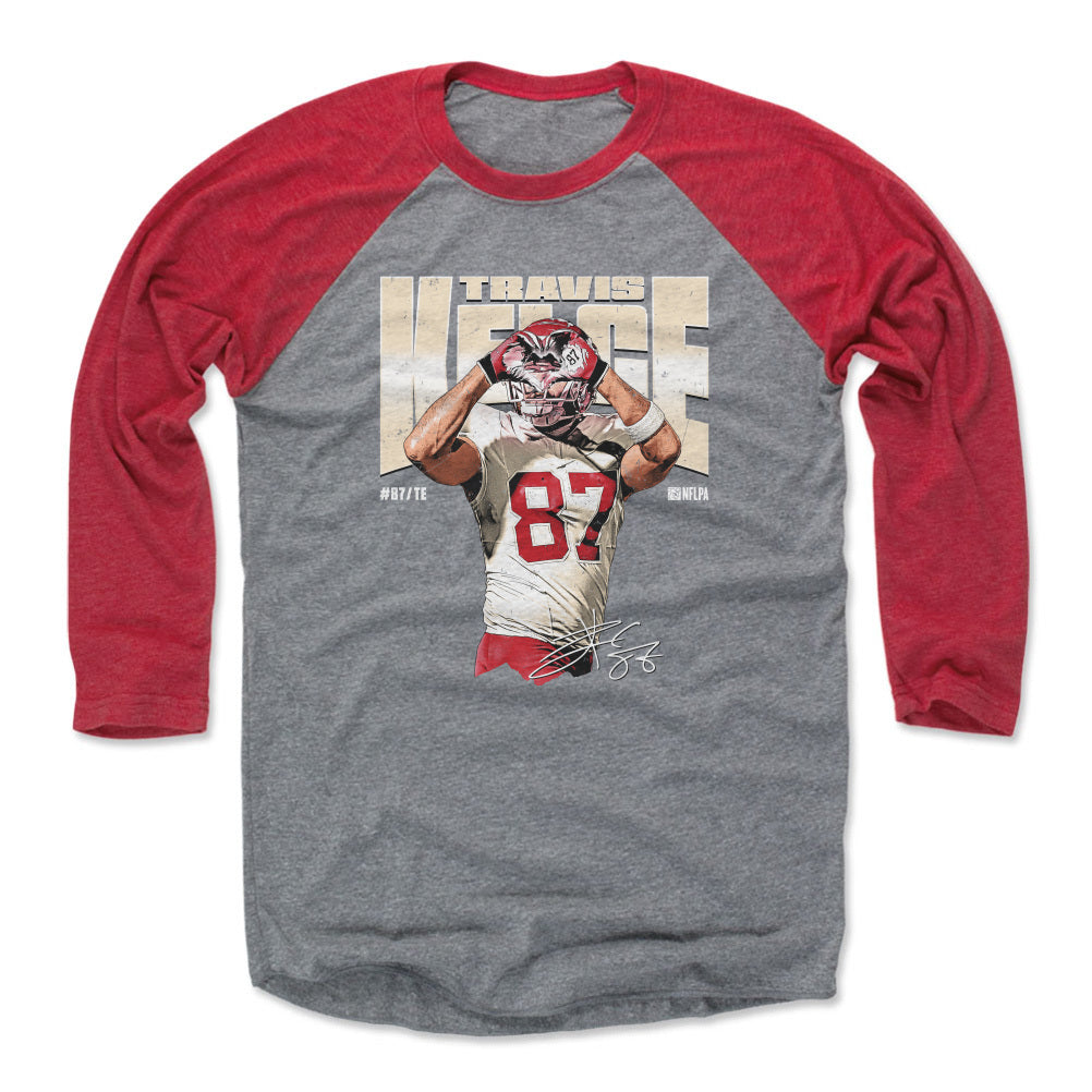 Travis Kelce Men's Baseball T-Shirt | 500 LEVEL