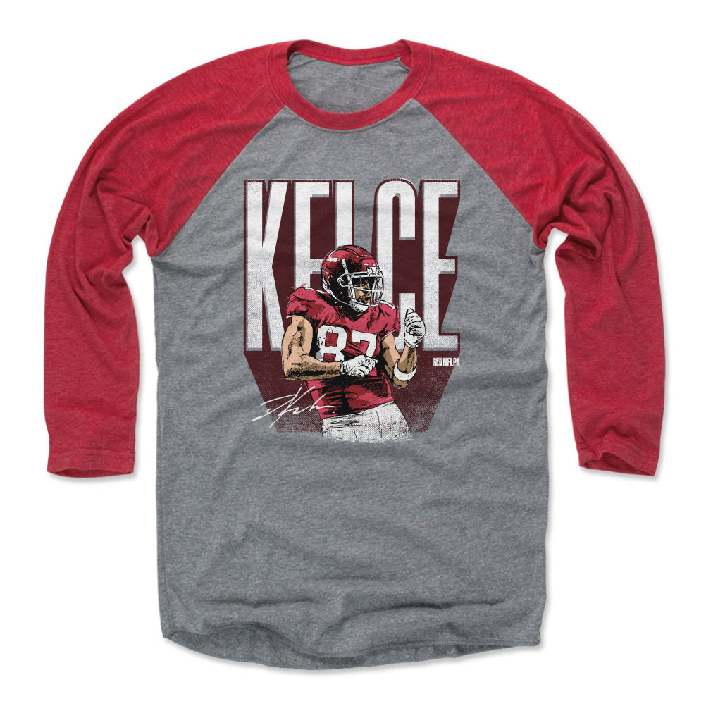 Travis Kelce Men's Baseball T-Shirt | 500 LEVEL