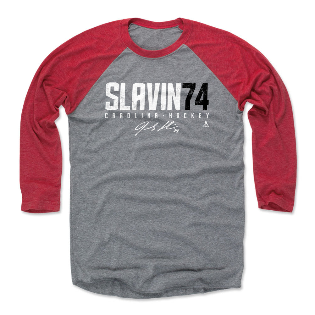 Jaccob Slavin Men's Baseball T-Shirt | 500 LEVEL