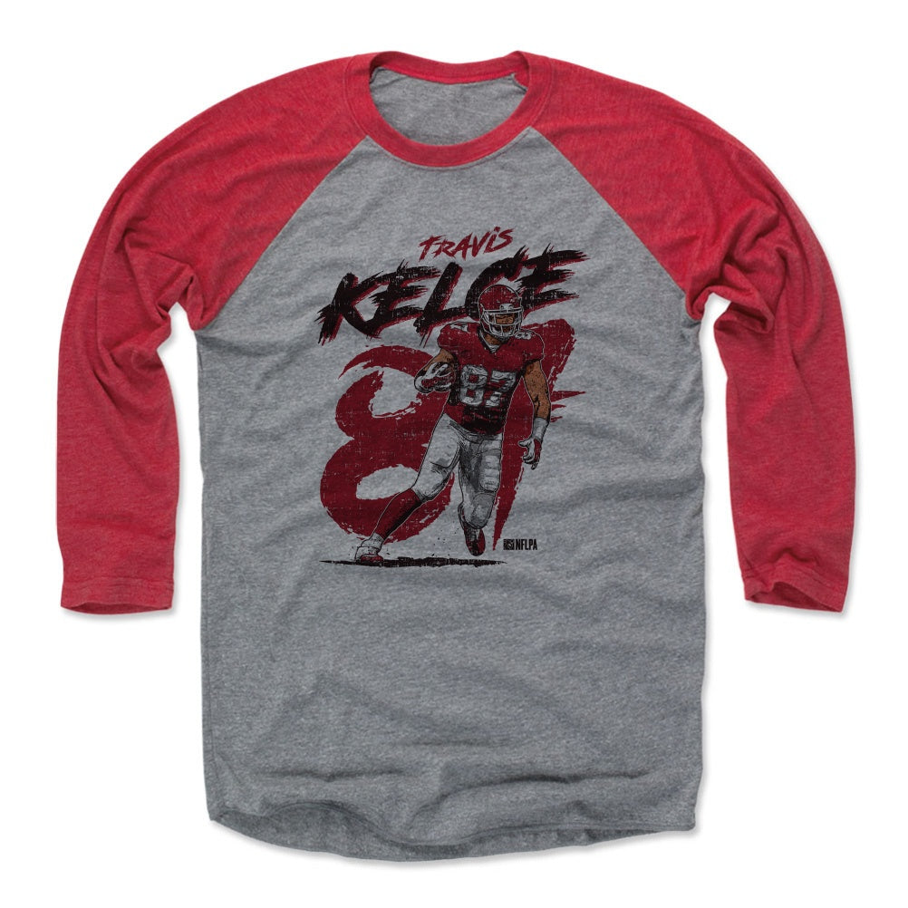 Travis Kelce Men's Baseball T-Shirt | 500 LEVEL