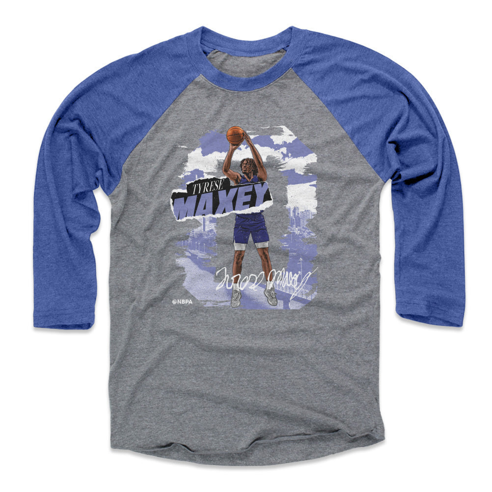 Tyrese Maxey Men's Baseball T-Shirt | 500 LEVEL