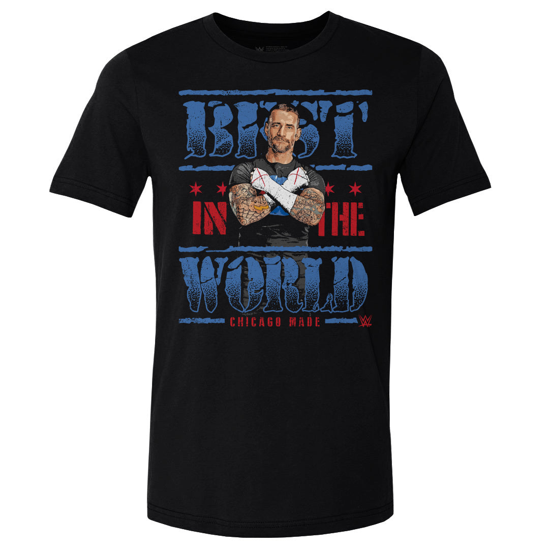 CM Punk Men's Cotton T-Shirt | 500 LEVEL