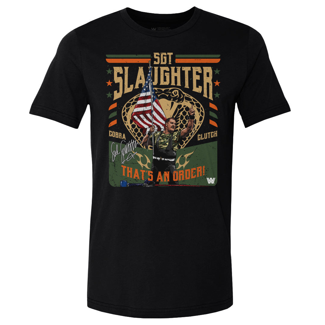 Sgt. Slaughter Men's Cotton T-Shirt | 500 LEVEL