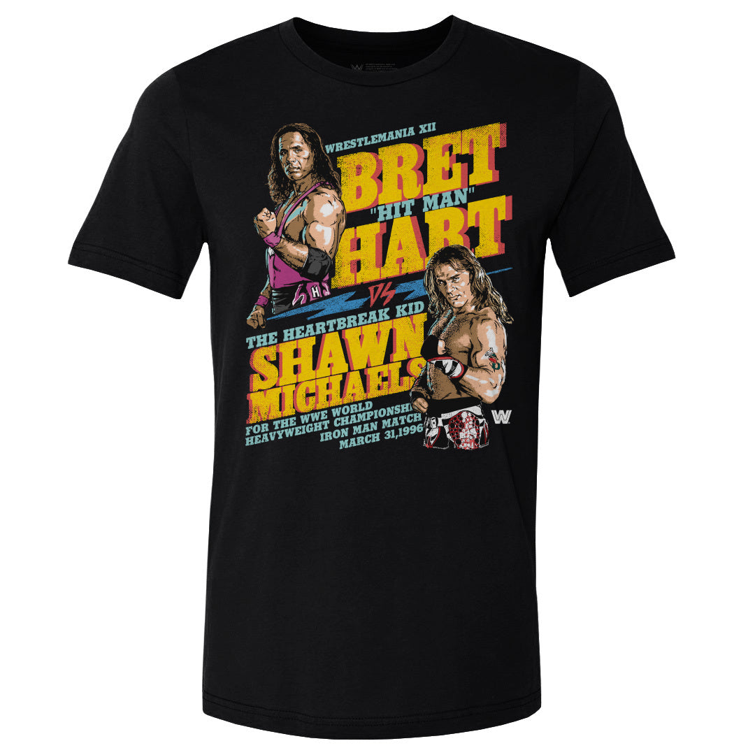 Bret Hart Men's Cotton T-Shirt | 500 LEVEL