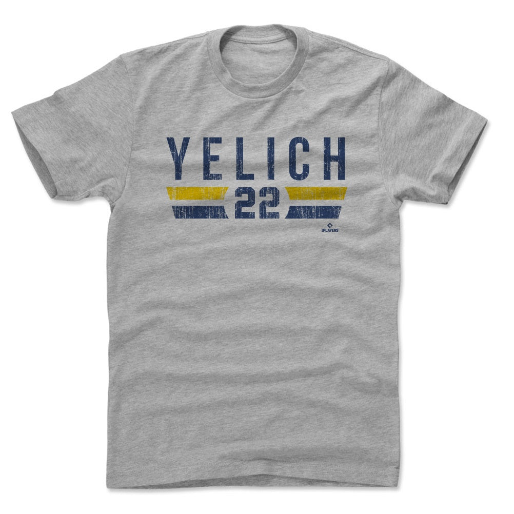 Christian Yelich Men's Cotton T-Shirt | 500 LEVEL
