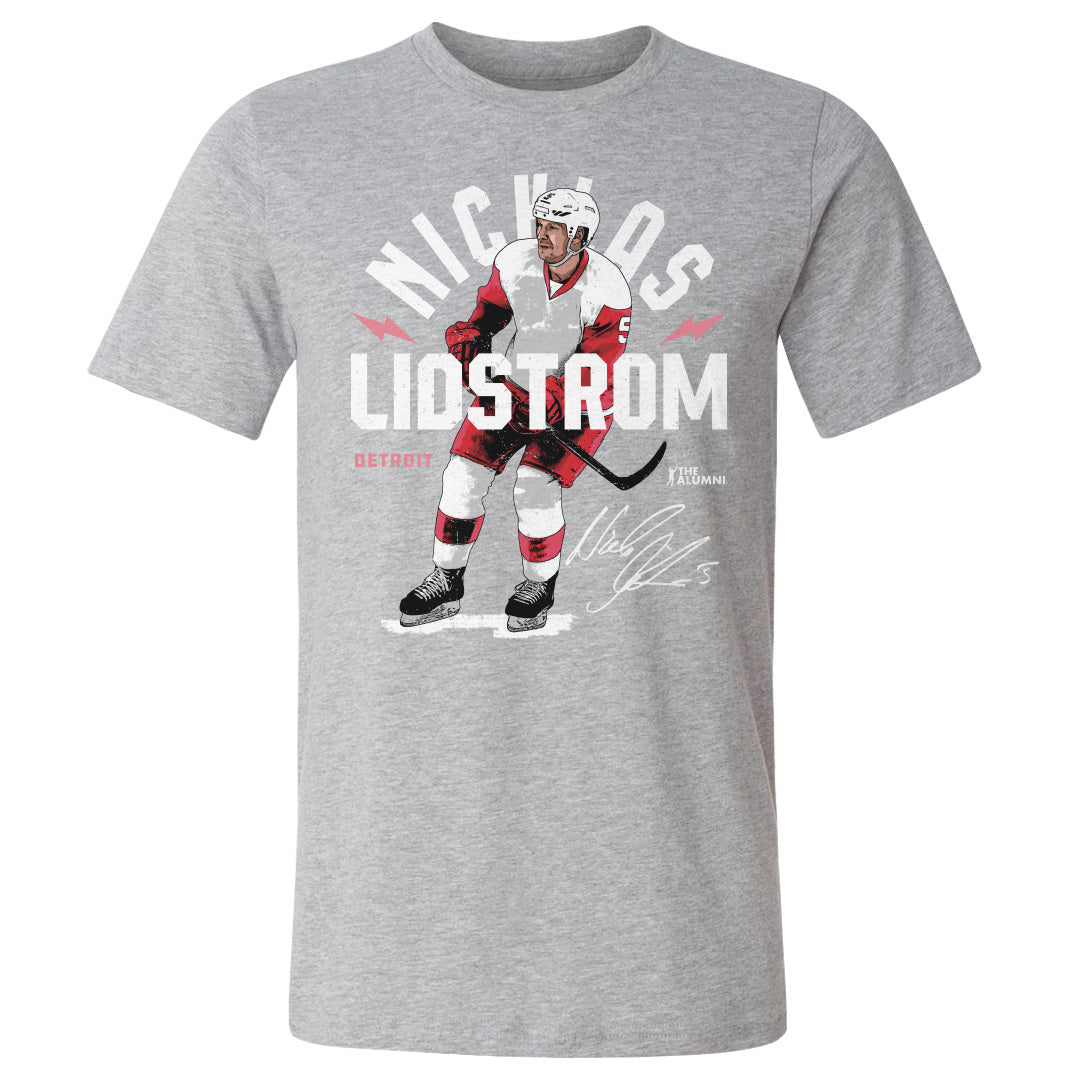 Nicklas Lidstrom Men's Cotton T-Shirt | 500 LEVEL