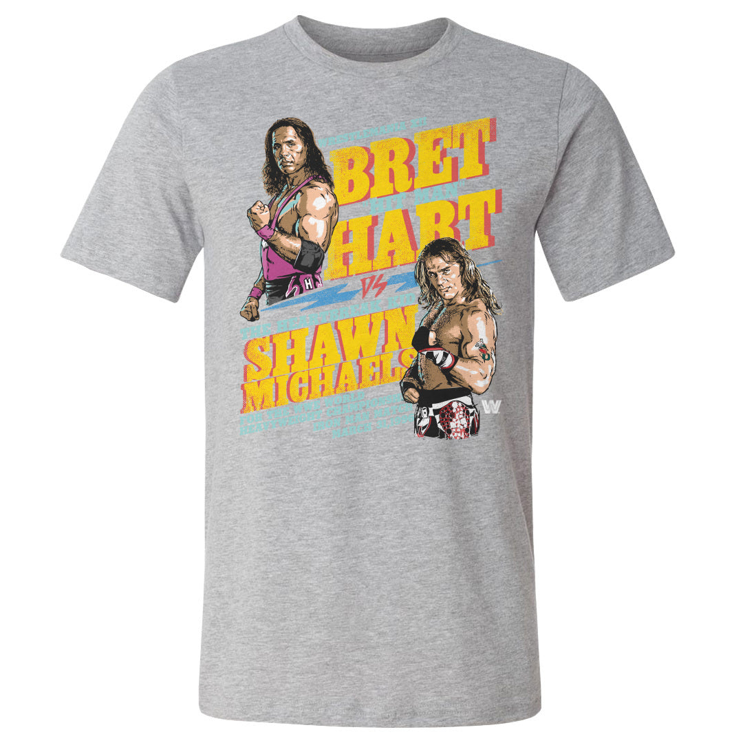 Bret Hart Men's Cotton T-Shirt | 500 LEVEL