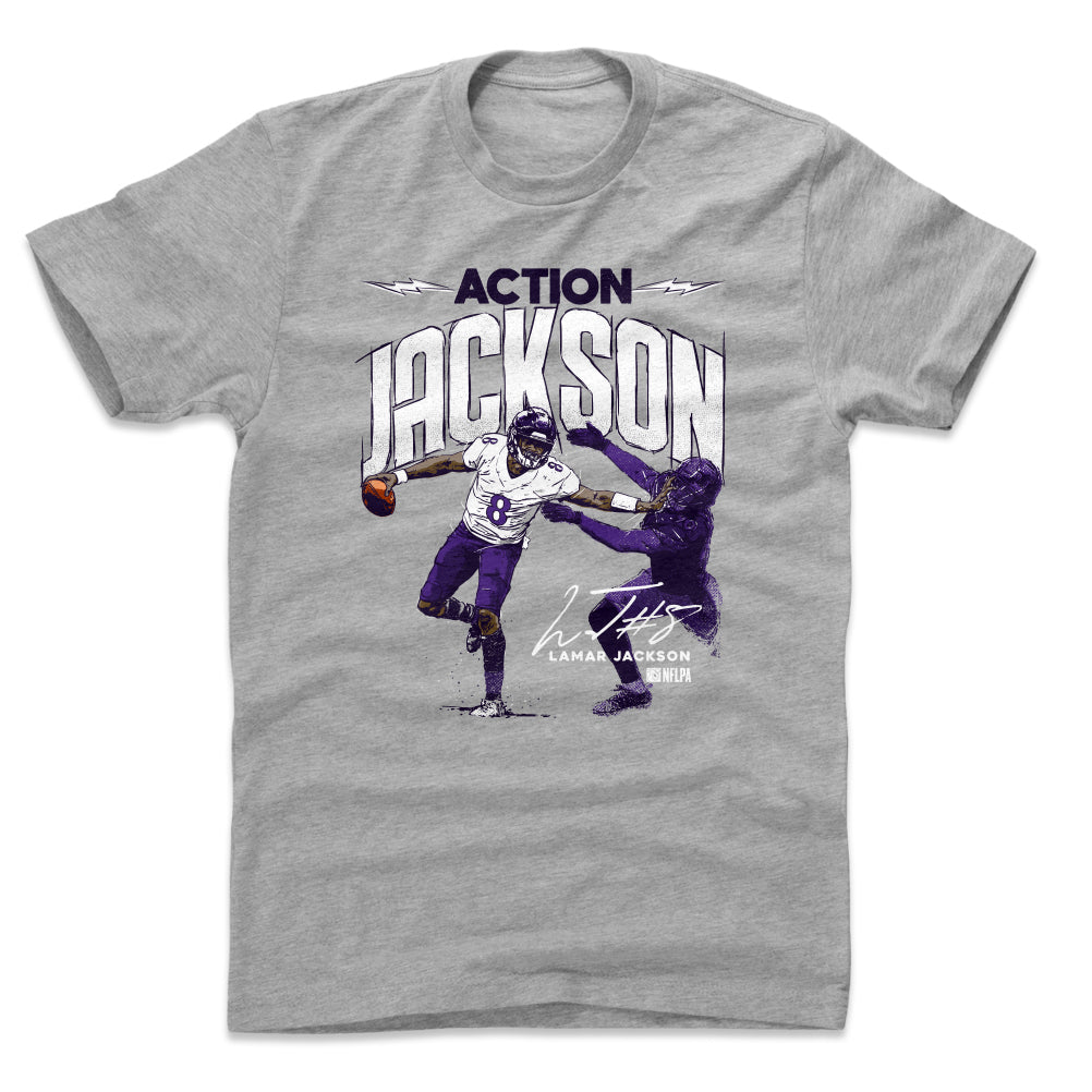 Lamar Jackson Men's Cotton T-Shirt | 500 LEVEL