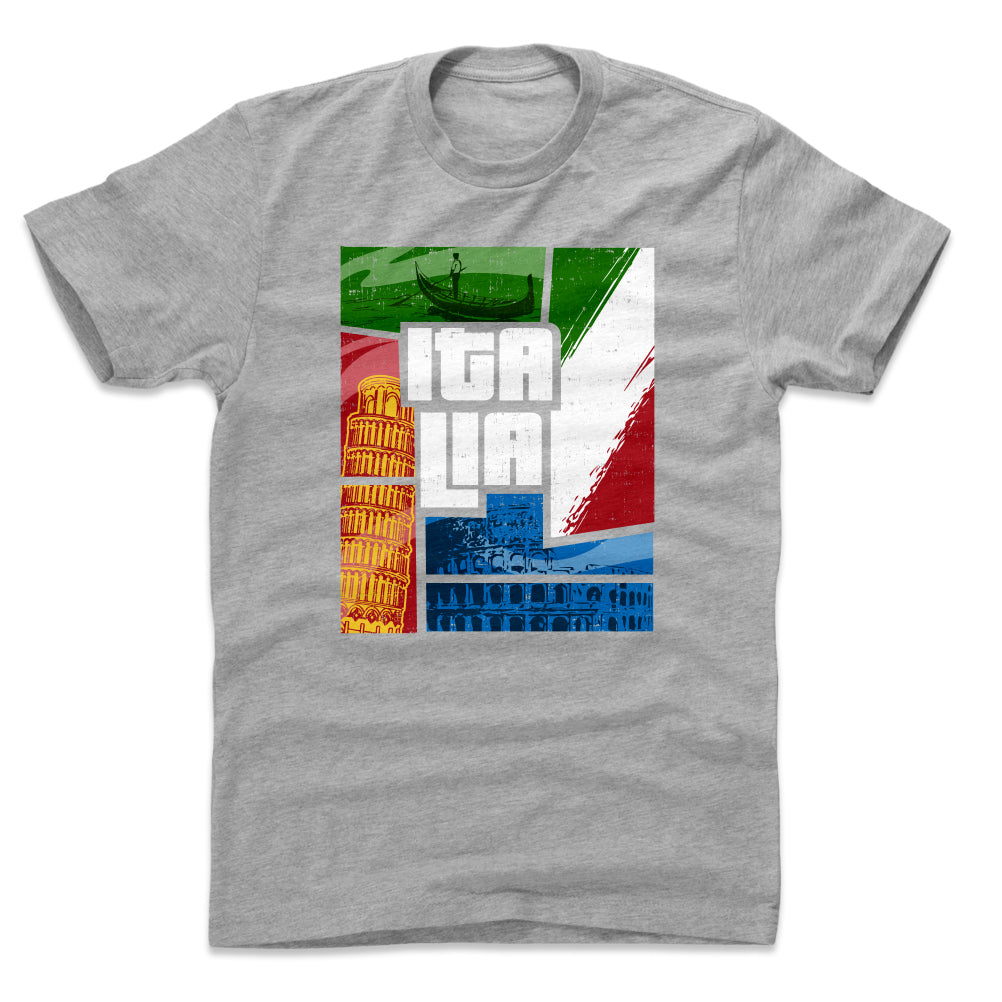 Italy Men's Cotton T-Shirt | 500 LEVEL