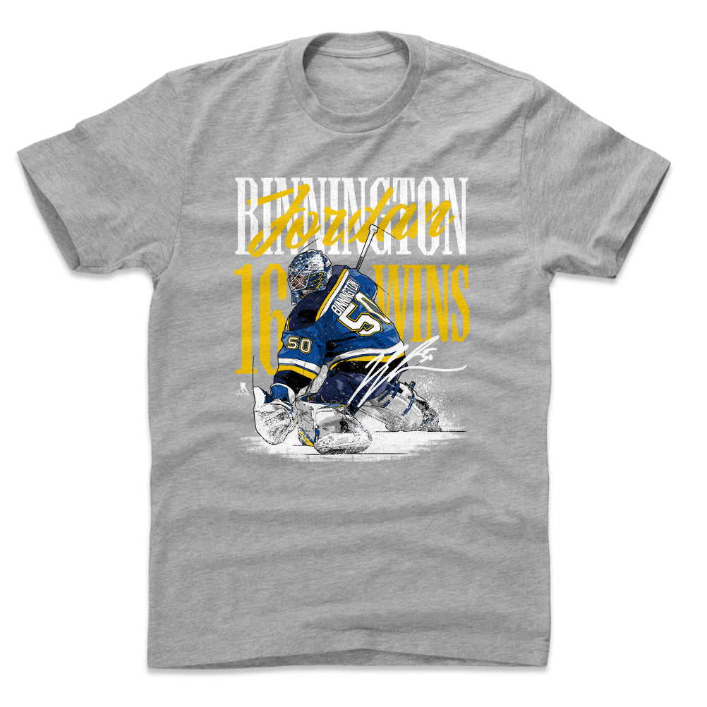 Jordan Binnington Men's Cotton T-Shirt | 500 LEVEL