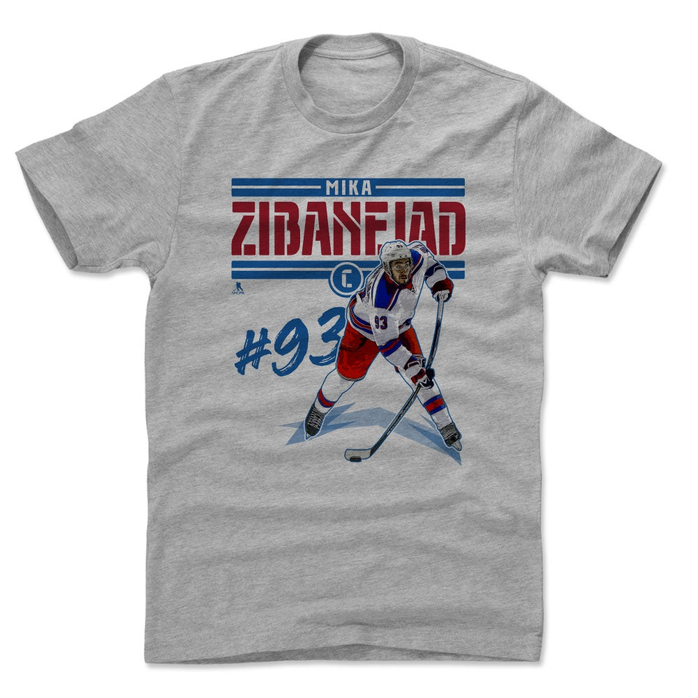 Mika Zibanejad Men's Cotton T-Shirt | 500 LEVEL