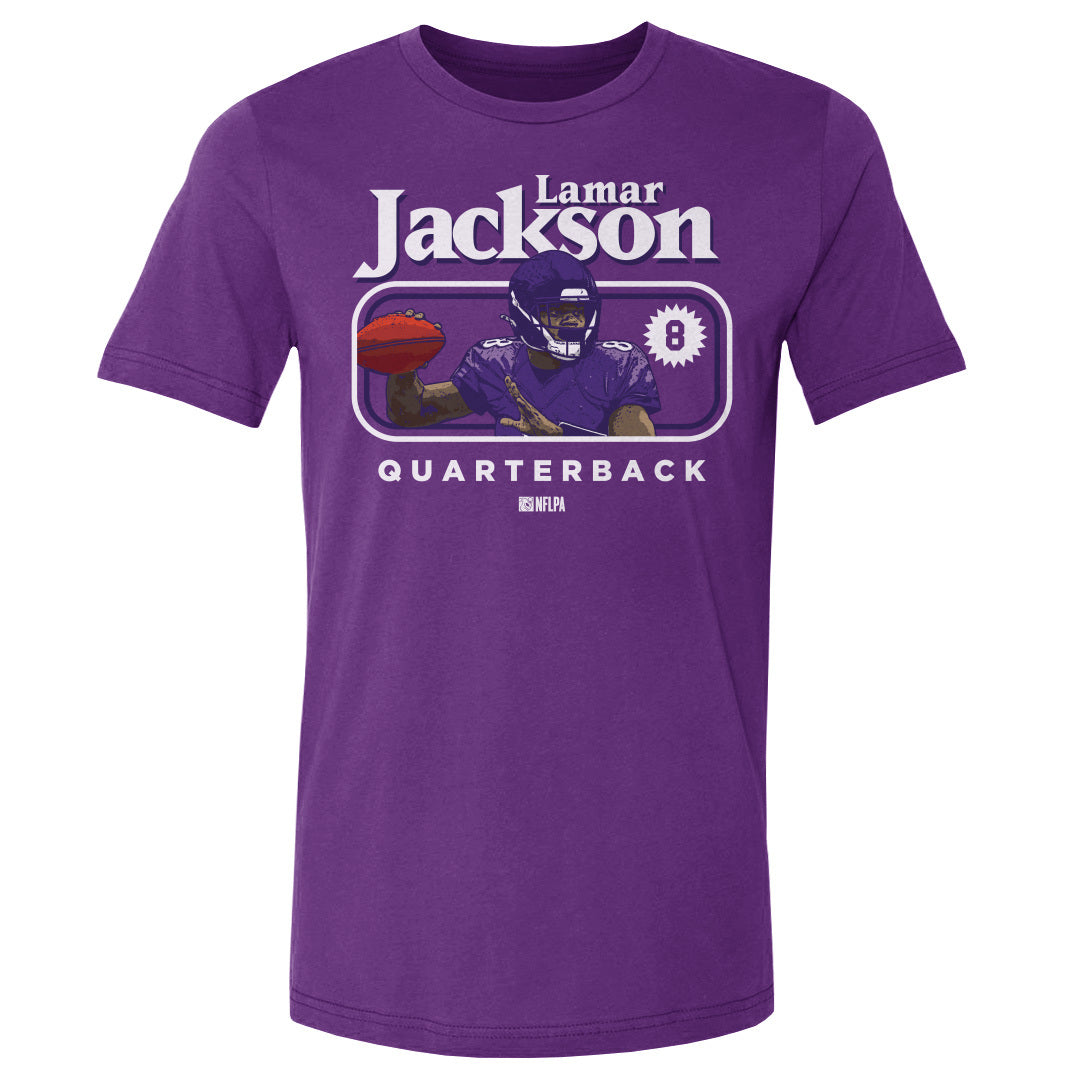 Lamar Jackson Men's Cotton T-Shirt | 500 LEVEL