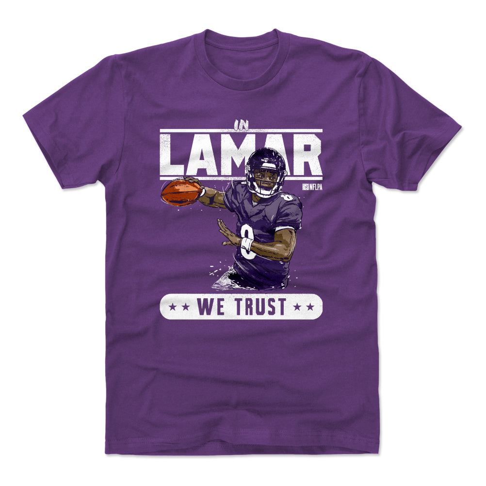 Lamar Jackson Men's Cotton T-Shirt | 500 LEVEL