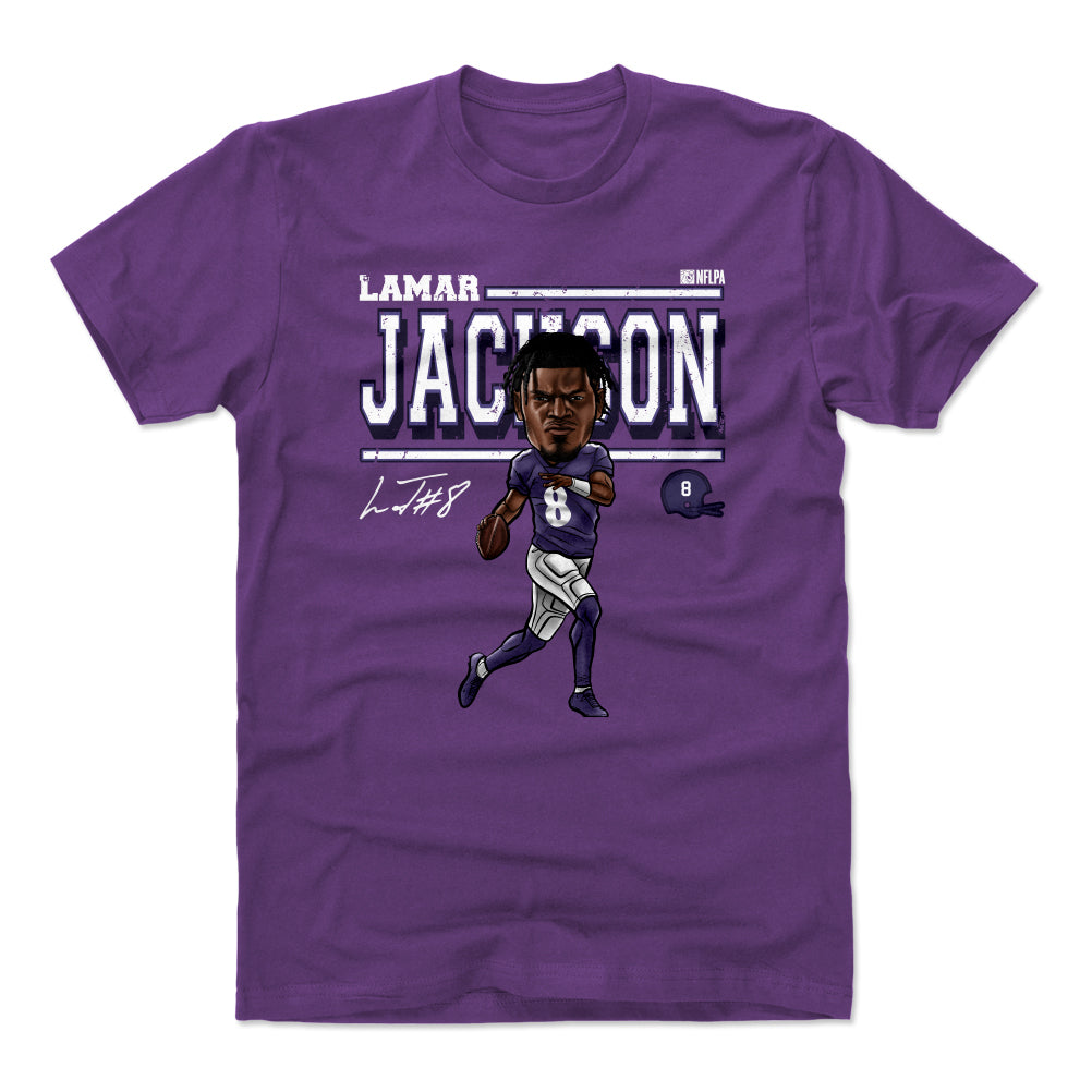 Lamar Jackson Men's Cotton T-Shirt | 500 LEVEL