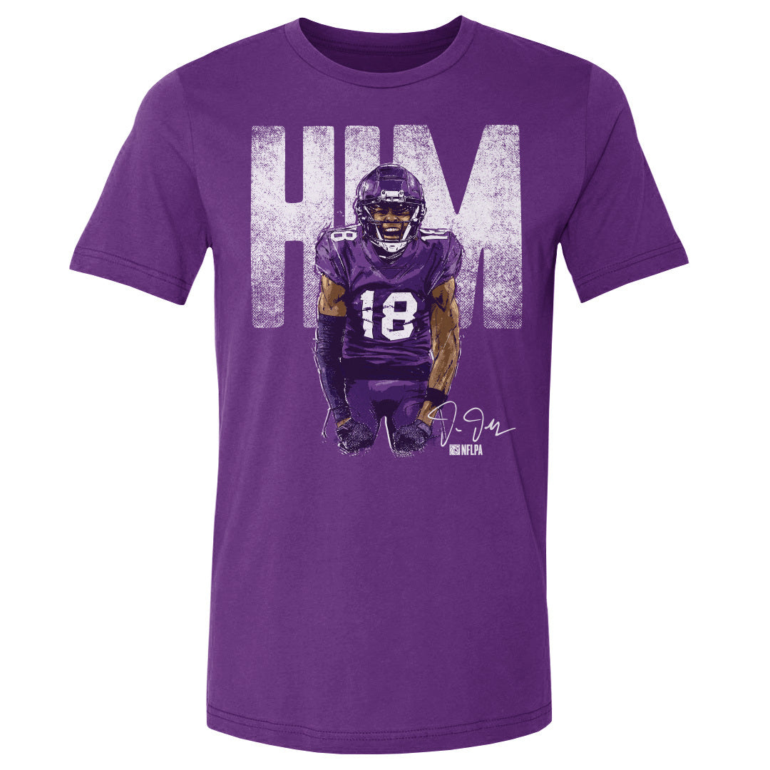 Justin Jefferson Men's Cotton T-Shirt | 500 LEVEL