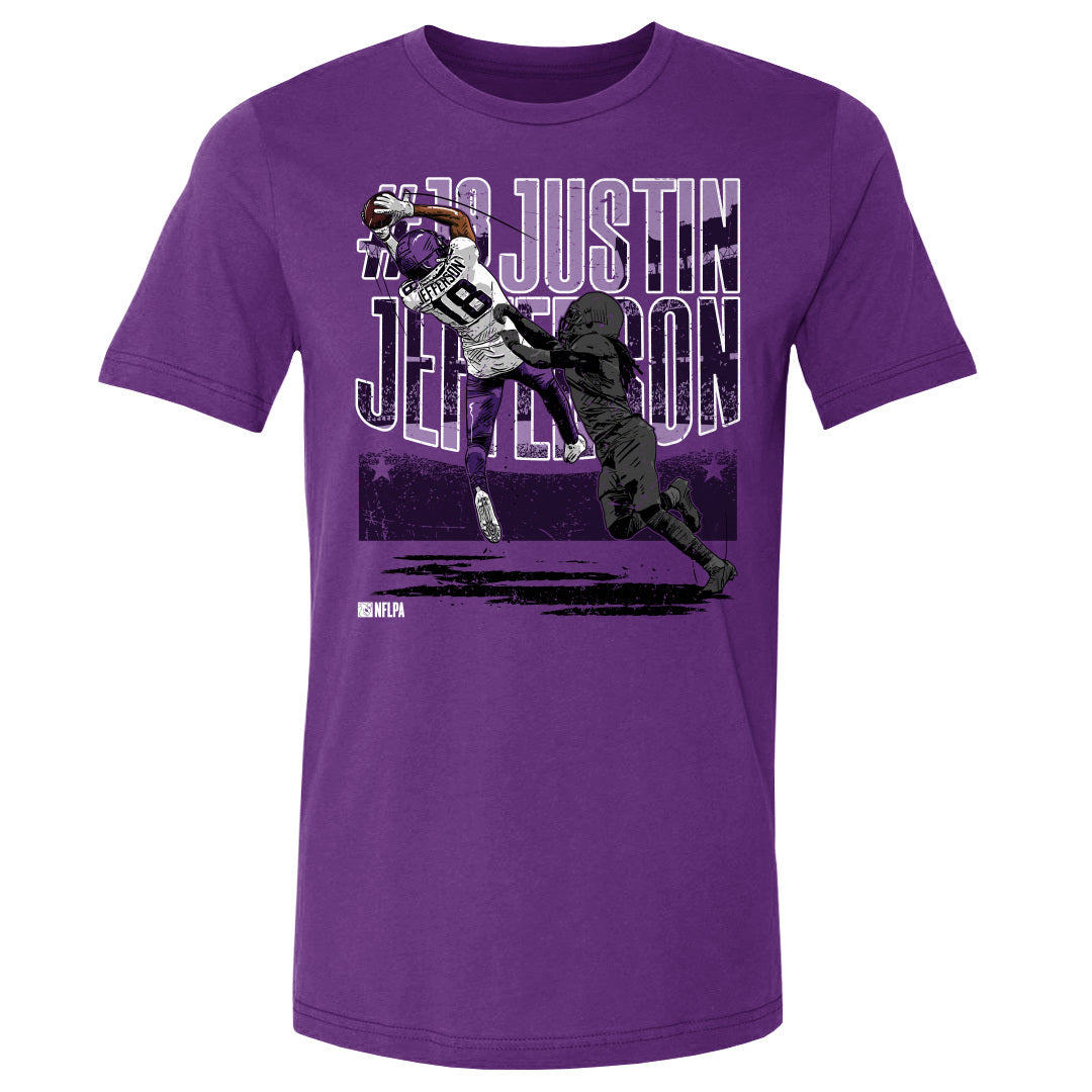 Justin Jefferson Men's Cotton T-Shirt | 500 LEVEL