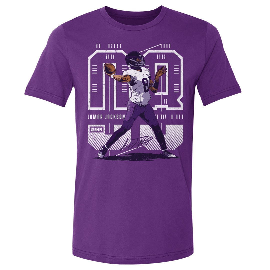 Lamar Jackson Men's Cotton T-Shirt | 500 LEVEL
