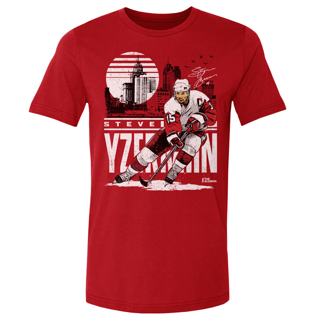 Steve Yzerman Men's Cotton T-Shirt | 500 LEVEL