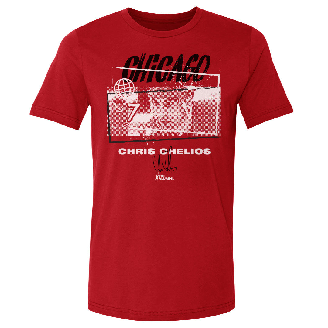 Chris Chelios Men's Cotton T-Shirt | 500 LEVEL