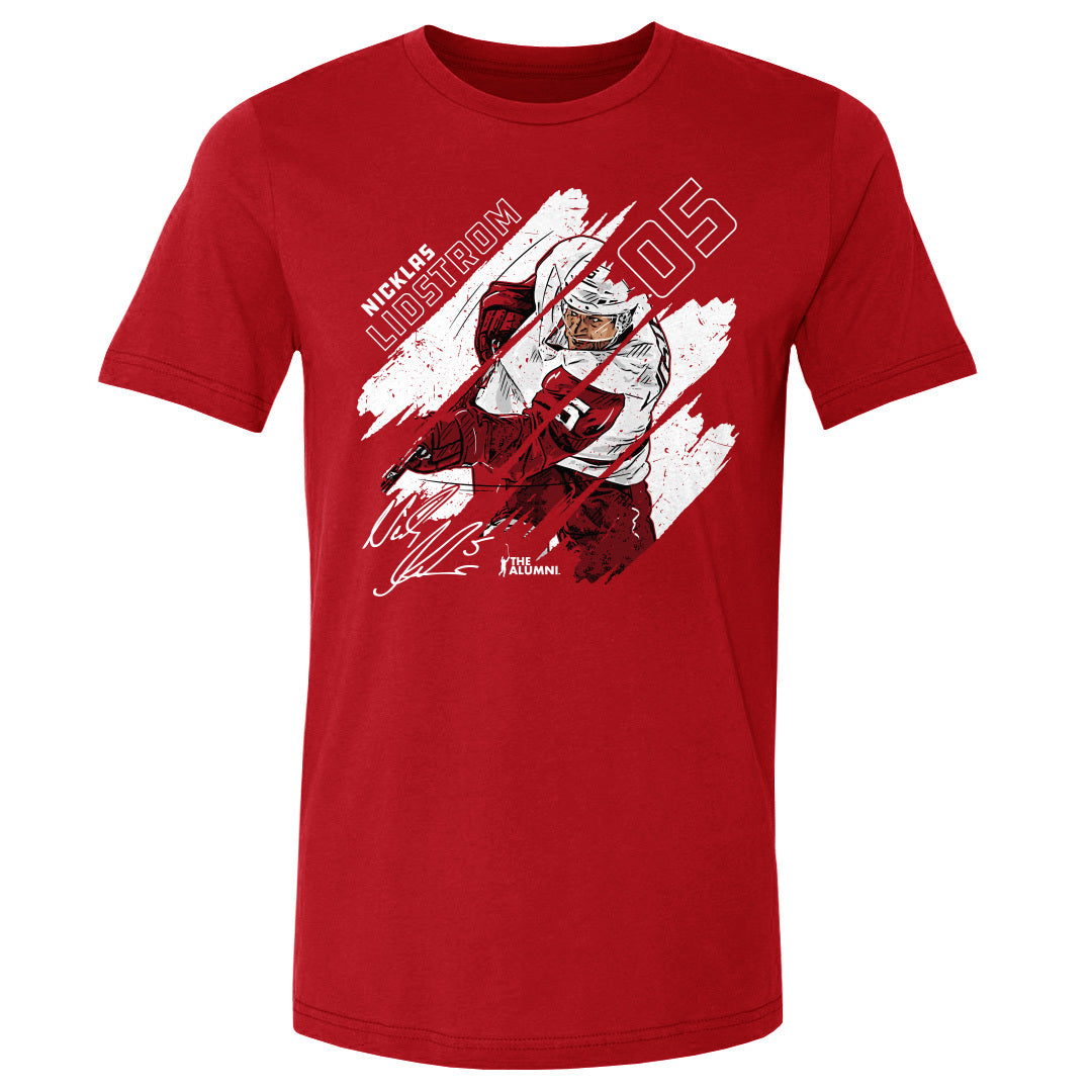 Nicklas Lidstrom Men's Cotton T-Shirt | 500 LEVEL