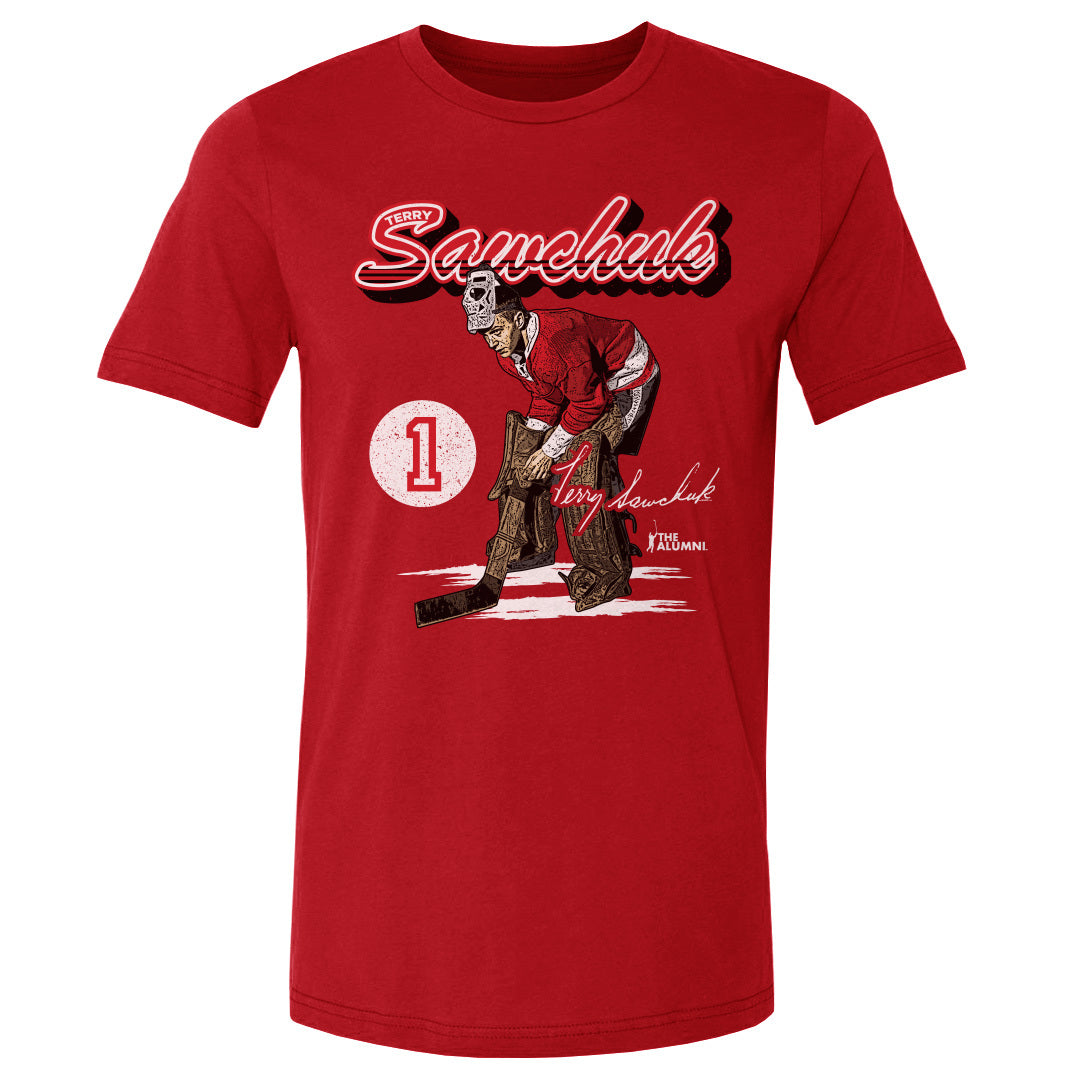 Terry Sawchuk Men's Cotton T-Shirt | 500 LEVEL