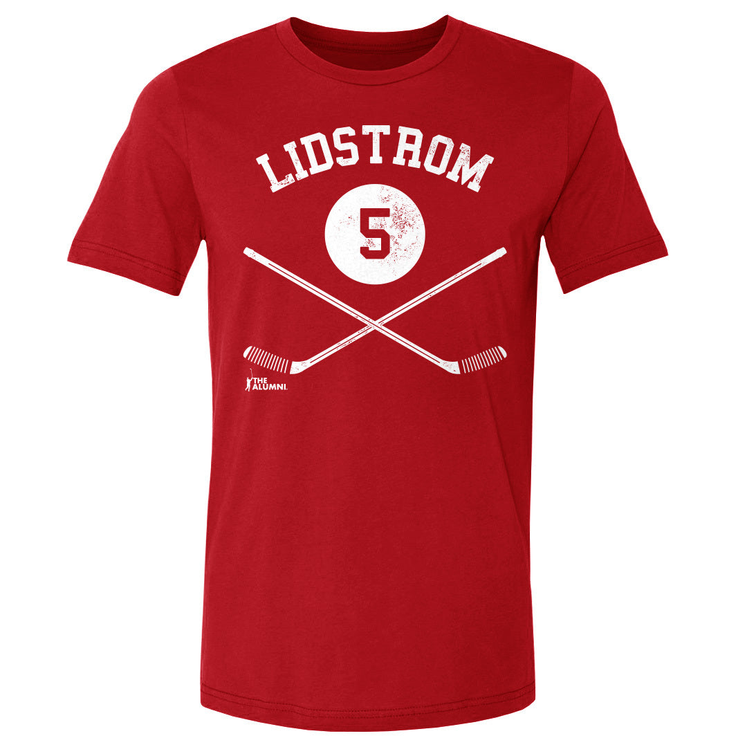 Nicklas Lidstrom Men's Cotton T-Shirt | 500 LEVEL