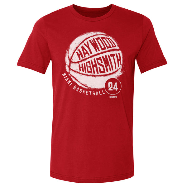 Miami Heat Haywood Highsmith Men's Cotton T-Shirt - Heather Gray - Miami | 500 Level