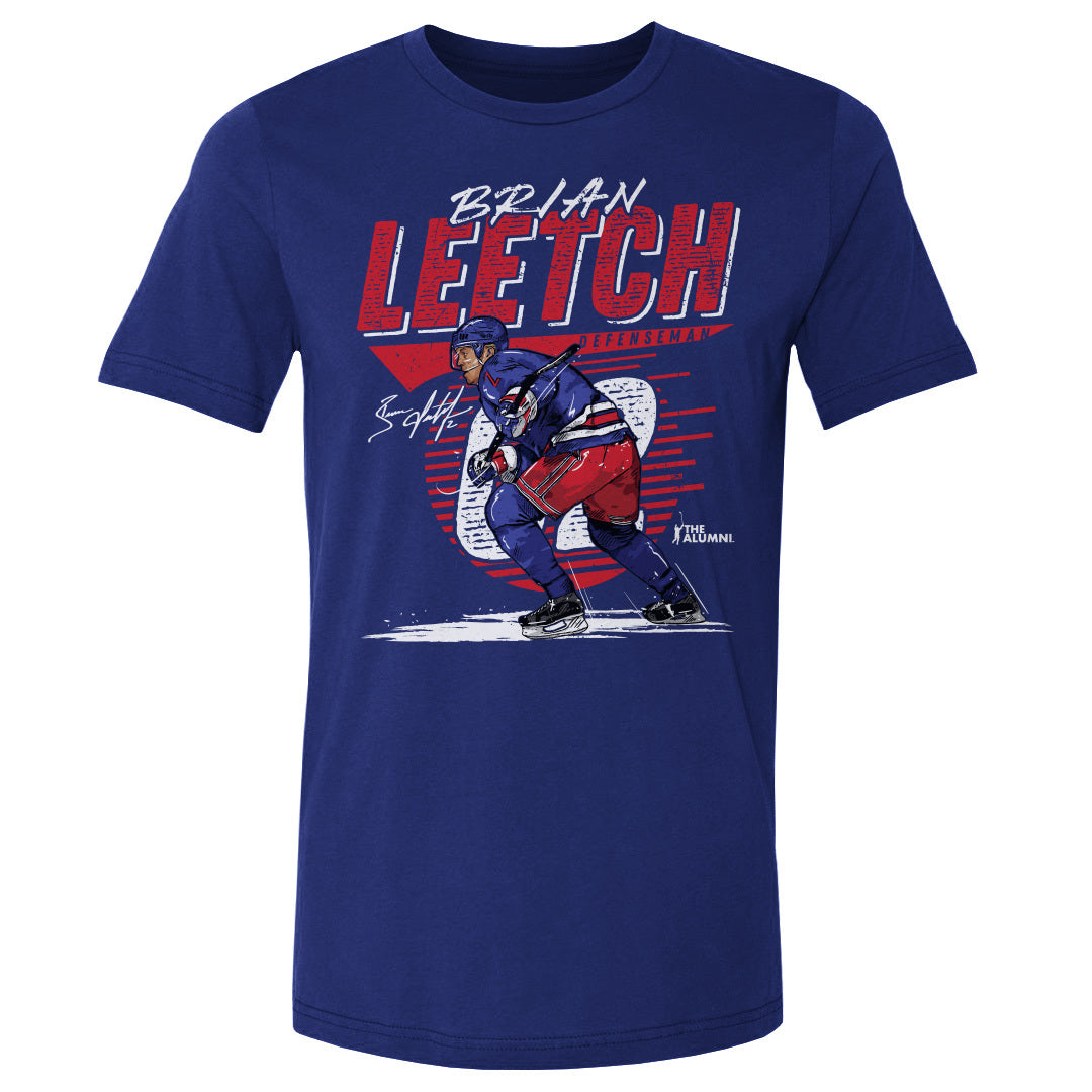 Brian Leetch Men's Cotton T-Shirt | 500 LEVEL
