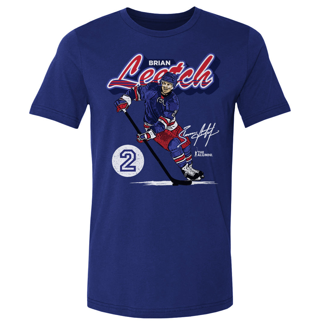 Brian Leetch Men's Cotton T-Shirt | 500 LEVEL