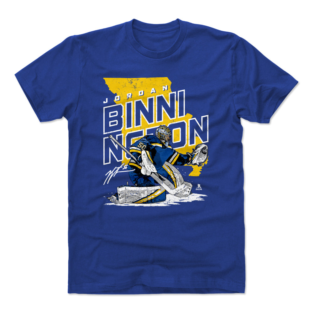 Jordan Binnington Men's Cotton T-Shirt | 500 LEVEL