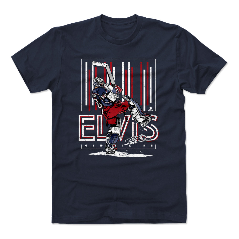 Elvis Merzlikins Men's Cotton T-Shirt | 500 LEVEL
